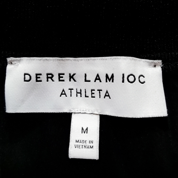 Athleta Derek Lam 10C Studio Dress Black Size M - Picture 7 of 9